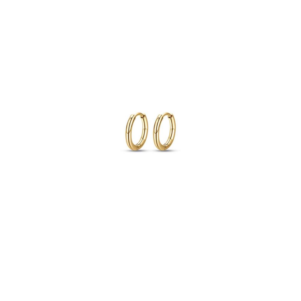 Luca Barra Orecchini Cerchio Donna Acciaio Gold 14mm