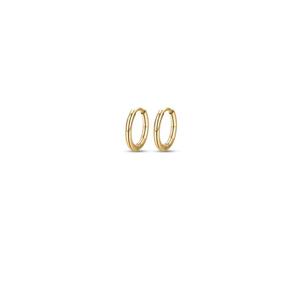 Luca Barra Orecchini Cerchio Donna Acciaio Gold 16mm