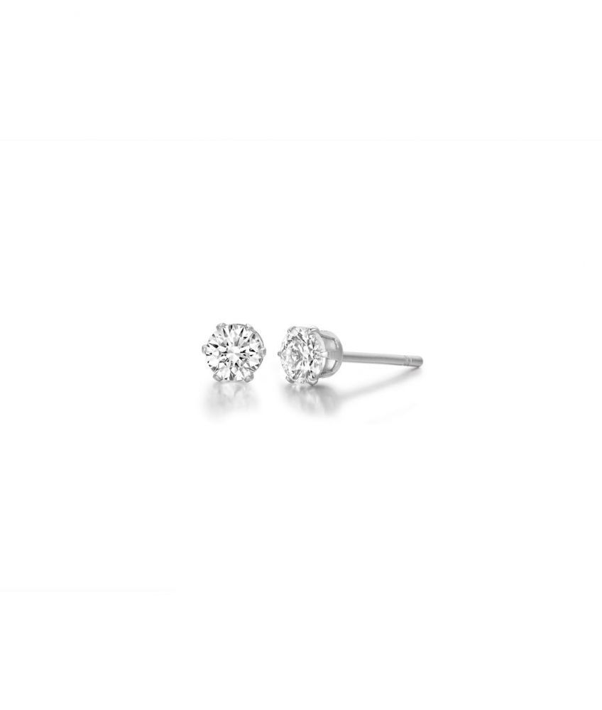 Luca Barra Orecchini Donna Acciaio Punto Luce Bianco 4mm