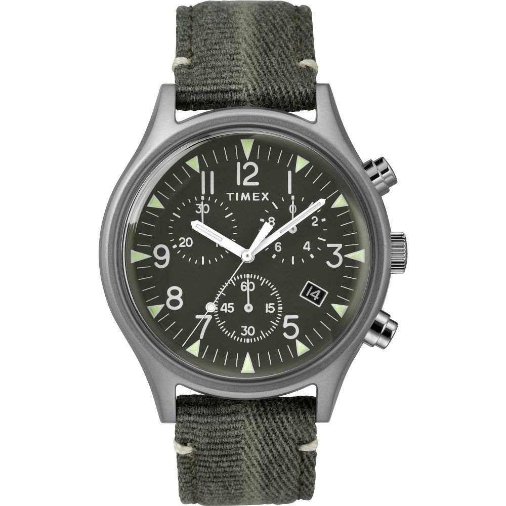 Timex Orologio Cronografo Uomo Acciaio e Tessuto Mk1