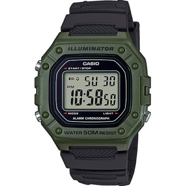 Casio Orologio Uomo Resina Digitale Multifunzione Cod. W-218H-3AVEF
