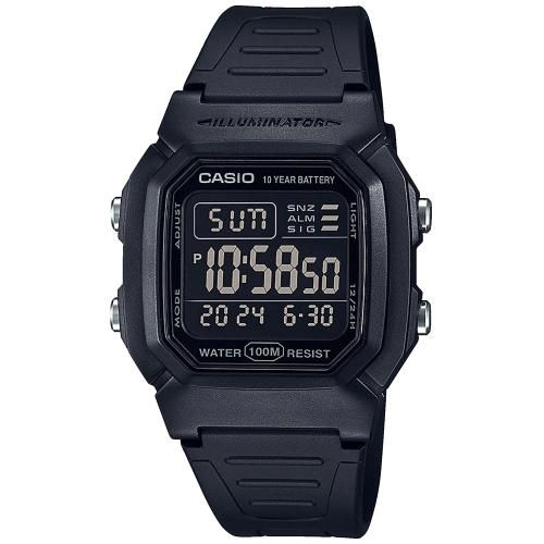 W-800H-1BVES Casio Orologio Uomo Resina Digitale Multifunzione  Cod.W-800H-1BVES - Stainless Gioiellerie