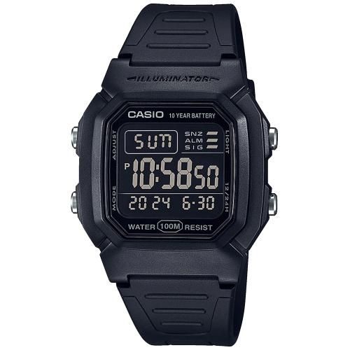 Casio Orologio Uomo Resina Digitale Multifunzione Cod.W-800H-1BVES