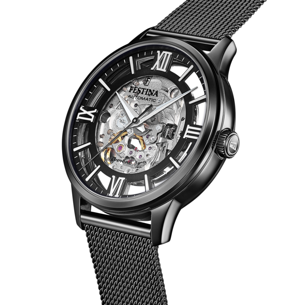 Festina Orologio Meccanico Acciaio Nero 