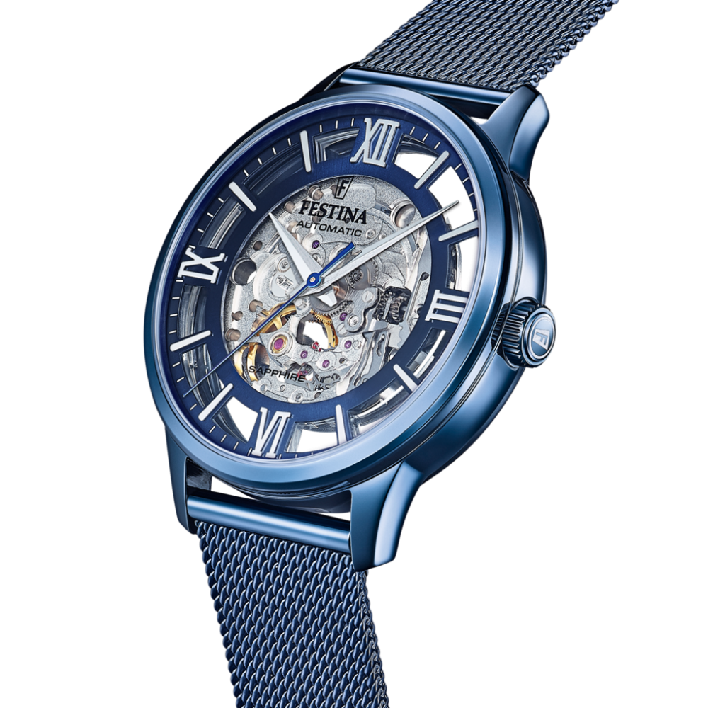 Festina Orologio Meccanico Acciaio Blu