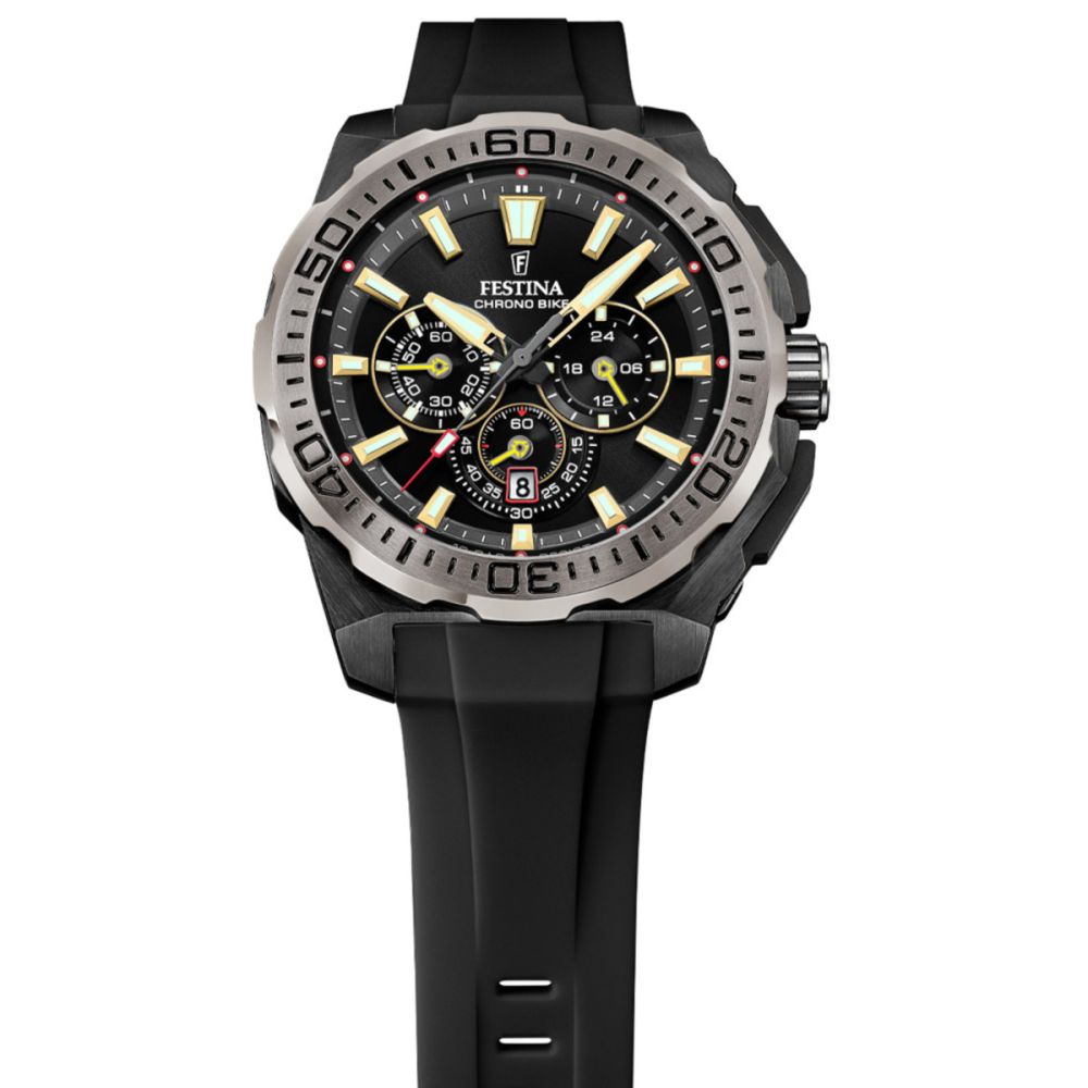 Festina Orologio Cronografo Acciaio Quadrante Nero
