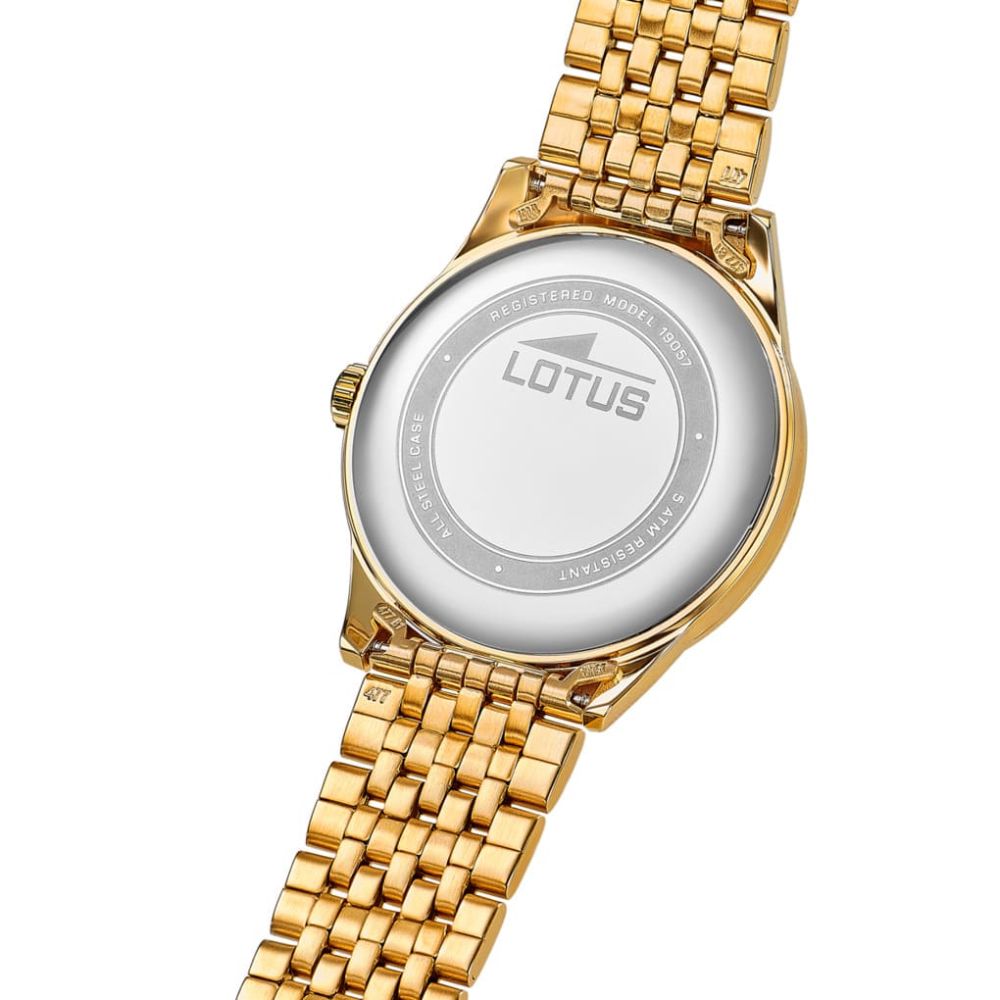 Lotus Solo Tempo Acciaio Gold Quadrante Silver