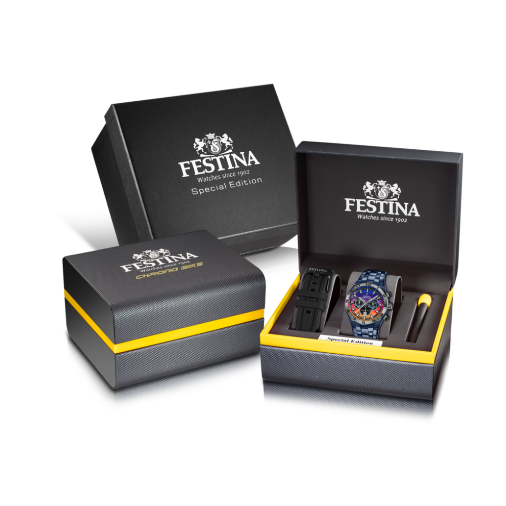 Festina Orologio Cronografo Acciaio Blu