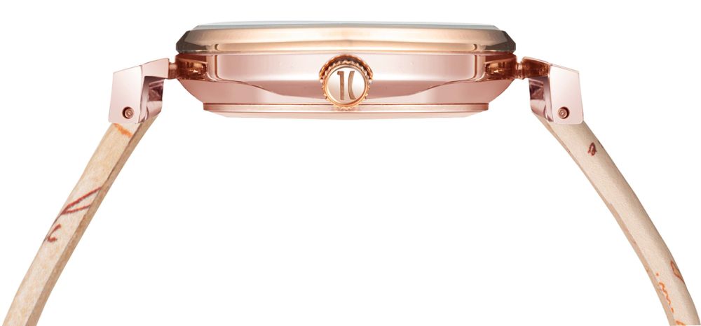 1° Classe Orologio Solo Tempo Acciaio Rosè e Pelle Montecarlo