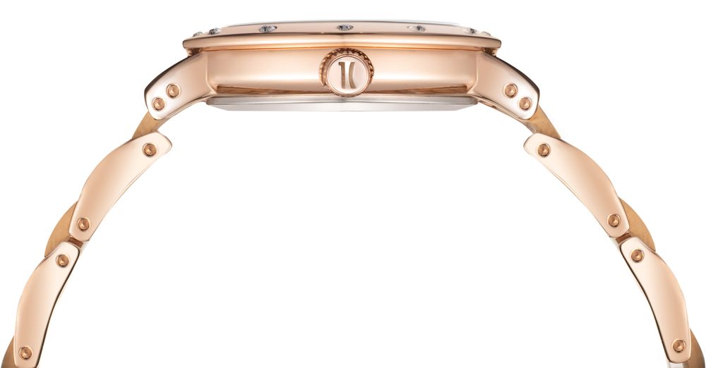 1° Classe Orologio Solo Tempo Acciaio Rosè e Pelle Bali