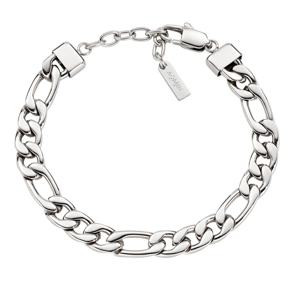 Amen Bracciale Catena Uomo Acciaio 316 L