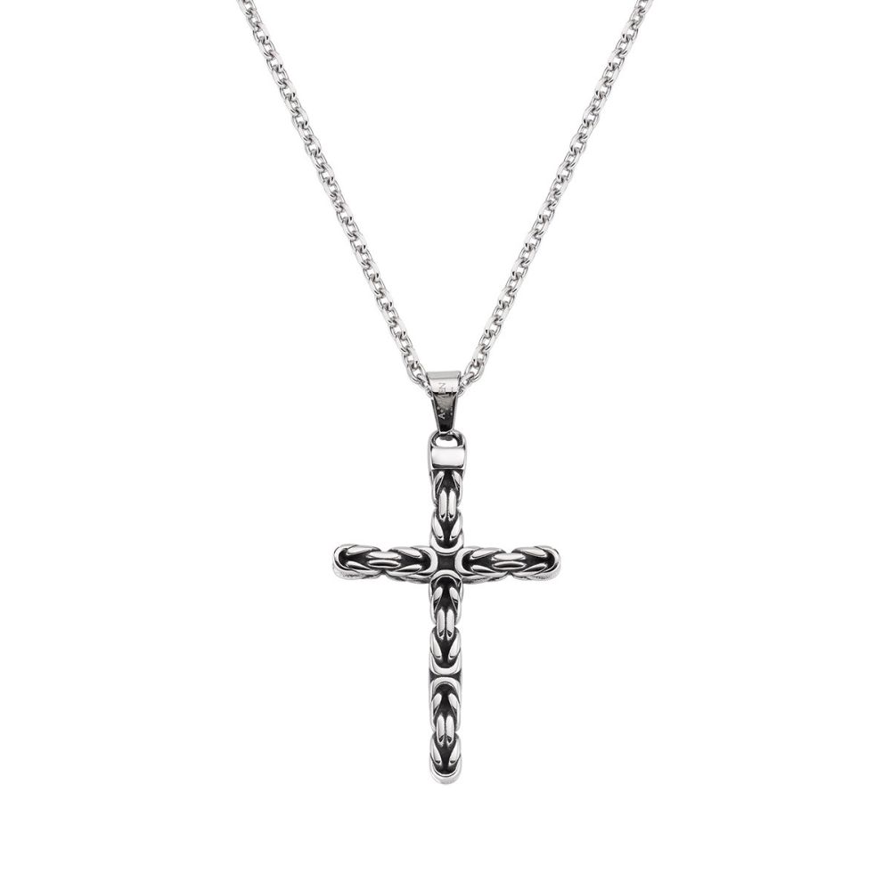Amen Collana Acciaio con Croce 