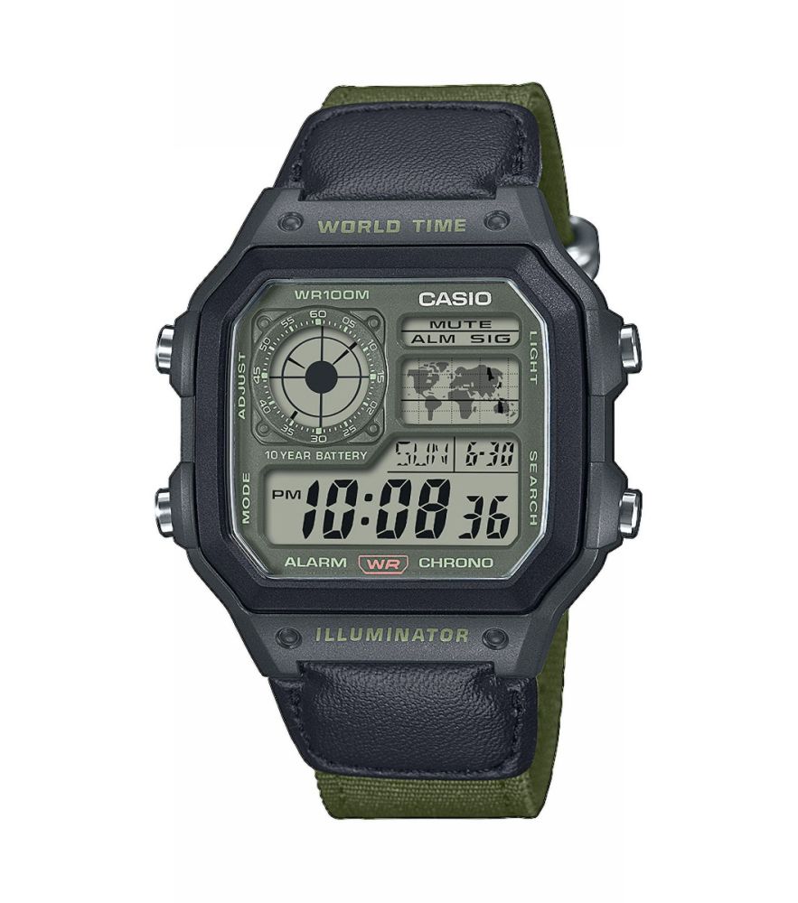 Casio Orologio Multifunzione Digitale AE-1200WHUB-3AVEF