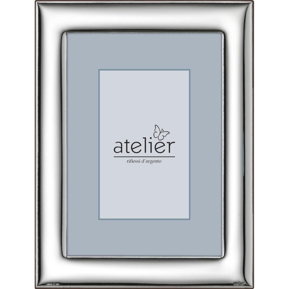 Atelier Cornice Laminato Argento e Legno 13X18