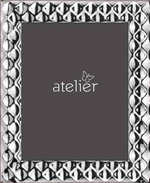 Atelier Cornice Laminato Argento e Legno 15x20