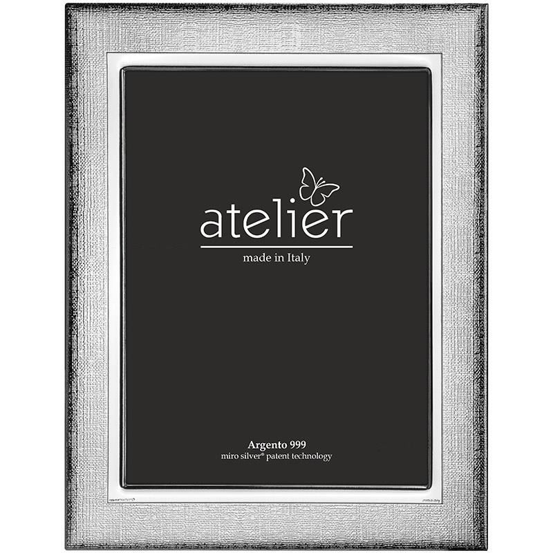 Atelier Cornice Laminato Argento e Legno 10X15 AE0349/10 Stainless  Gioiellerie