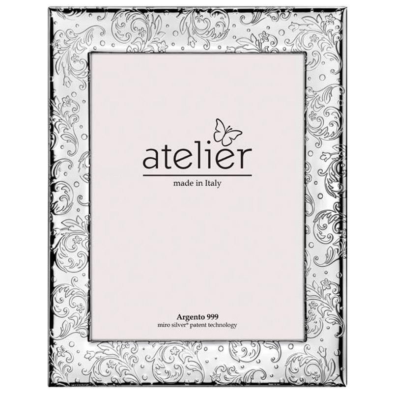 Atelier Cornice Laminato Argento e Legno 20X25