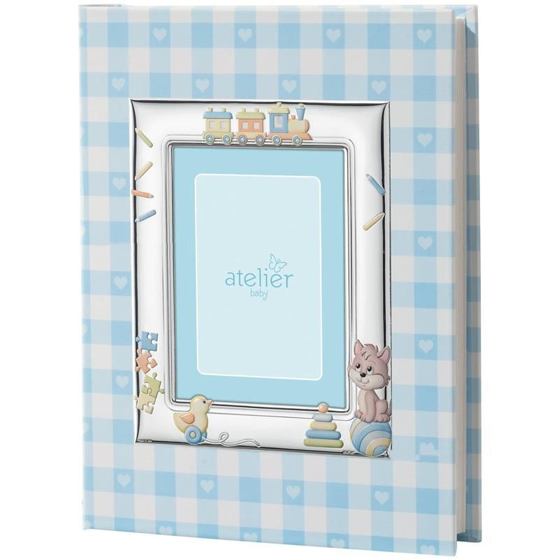 Atelier Album Bambino gatto Laminato Argento 20X25