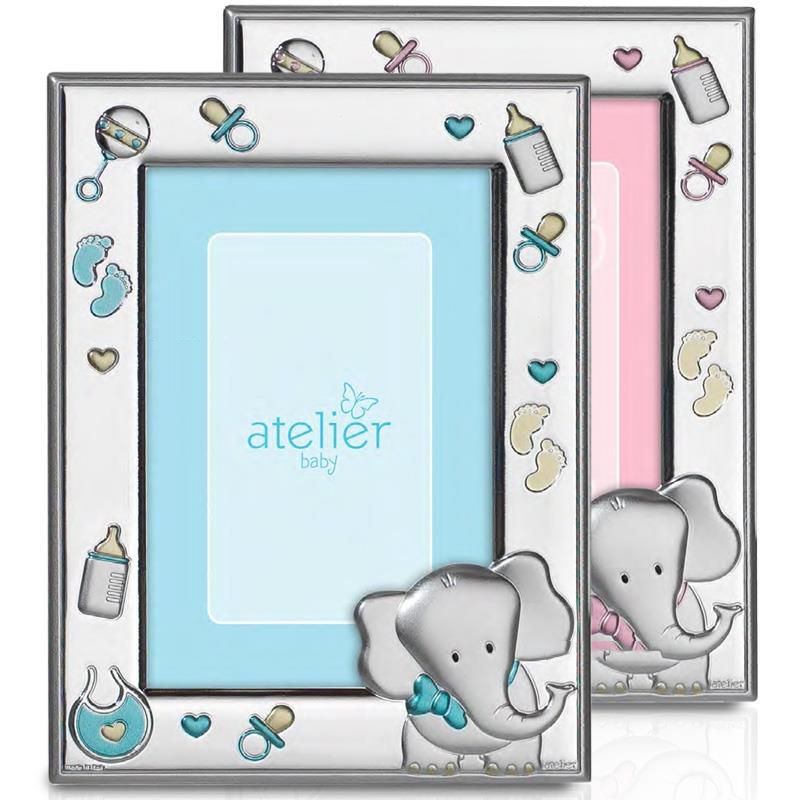 Atelier Cornice Bimbo Laminato Argento e Legno 09X13