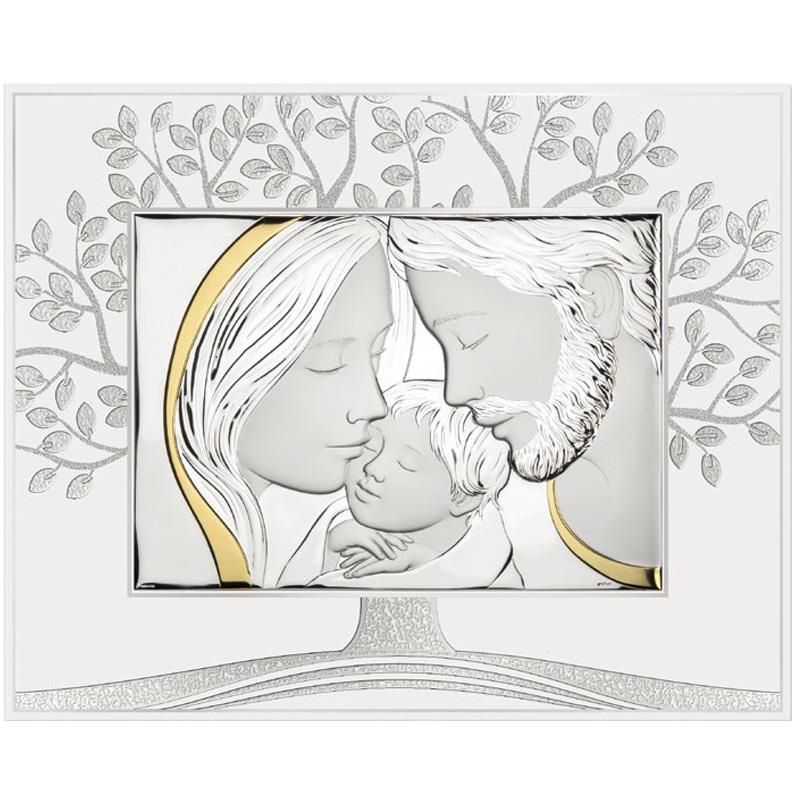 Atelier Icona Sacra Famiglia con Albero Della Vita 21X17