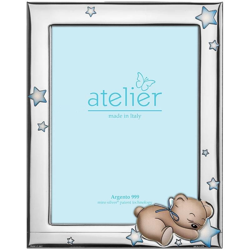 Atelier Cornice Laminato Argento e Legno 13X18