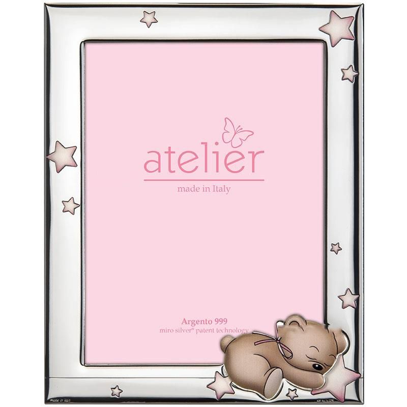 Atelier Cornice Laminato Argento e Legno 13X18