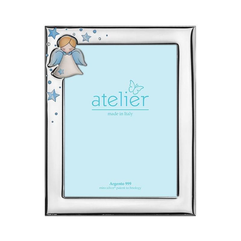 Atelier Cornice Laminato Argento e Legno 09X13