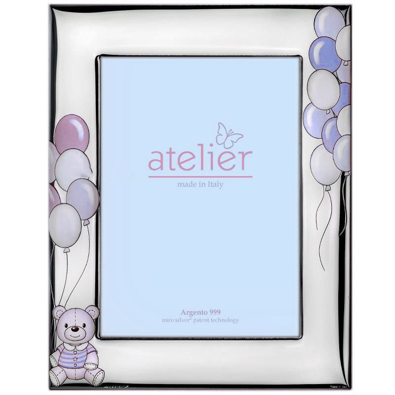 Atelier Cornice Bimbo Laminato Argento e Legno 09X13