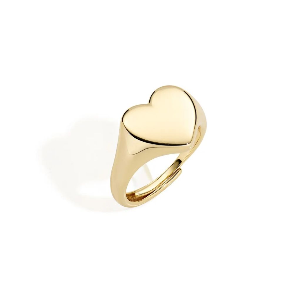 Amen Anello Cuore Chevalier Argento Gold