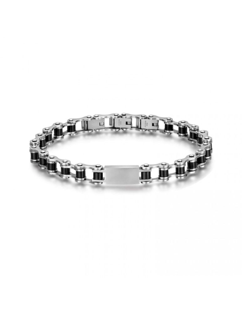 Luca Barra Bracciale Uomo Acciaio Pvd Nero