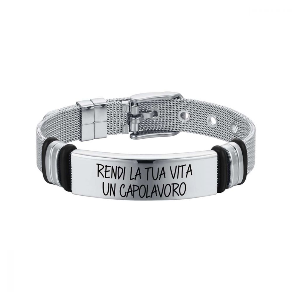 Luca Barra Bracciale Uomo Acciaio 