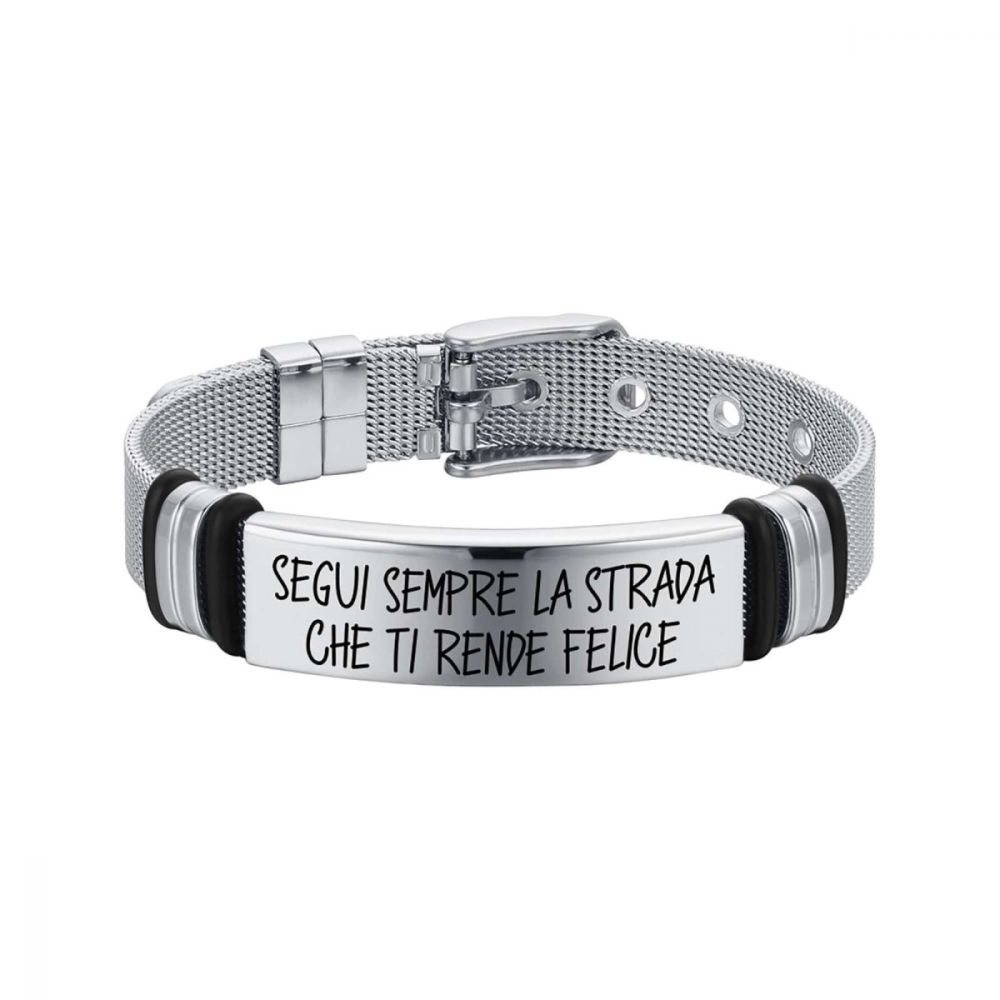 Luca Barra Bracciale Uomo Acciaio 