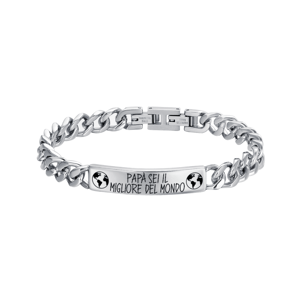 Luca Barra Bracciale Acciaio 