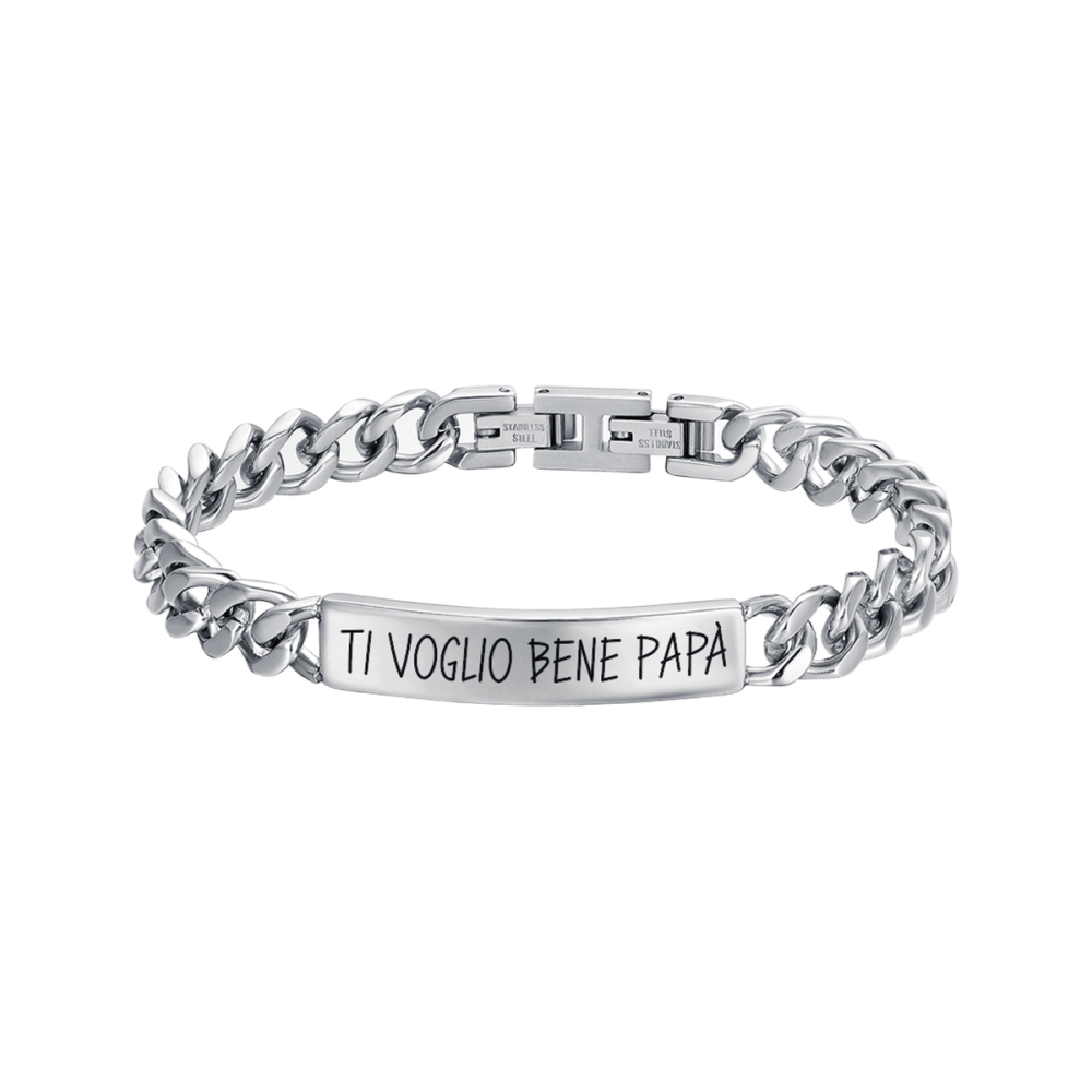 Luca Barra Bracciale Acciaio 