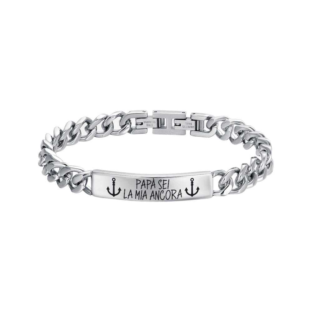 Luca Barra Bracciale Acciaio 