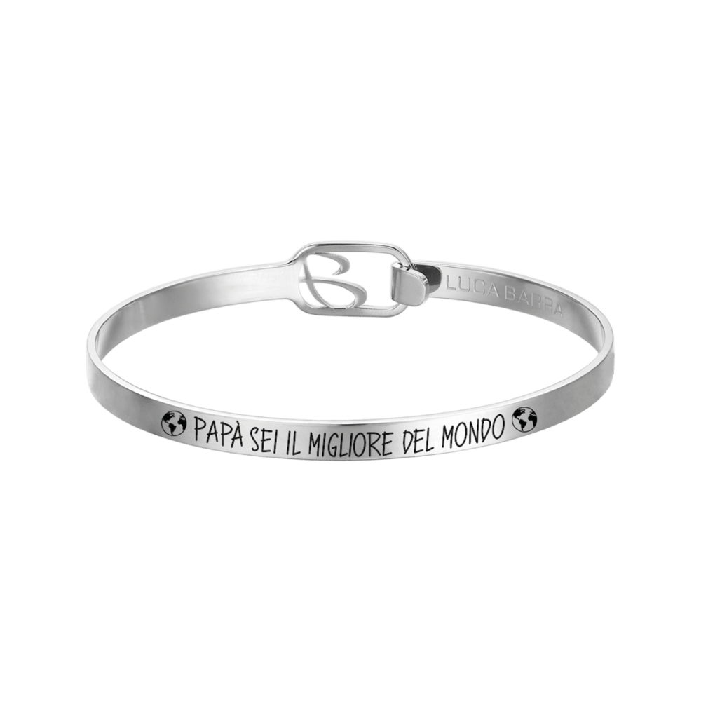 Luca Barra Bracciale Rigido Acciaio 