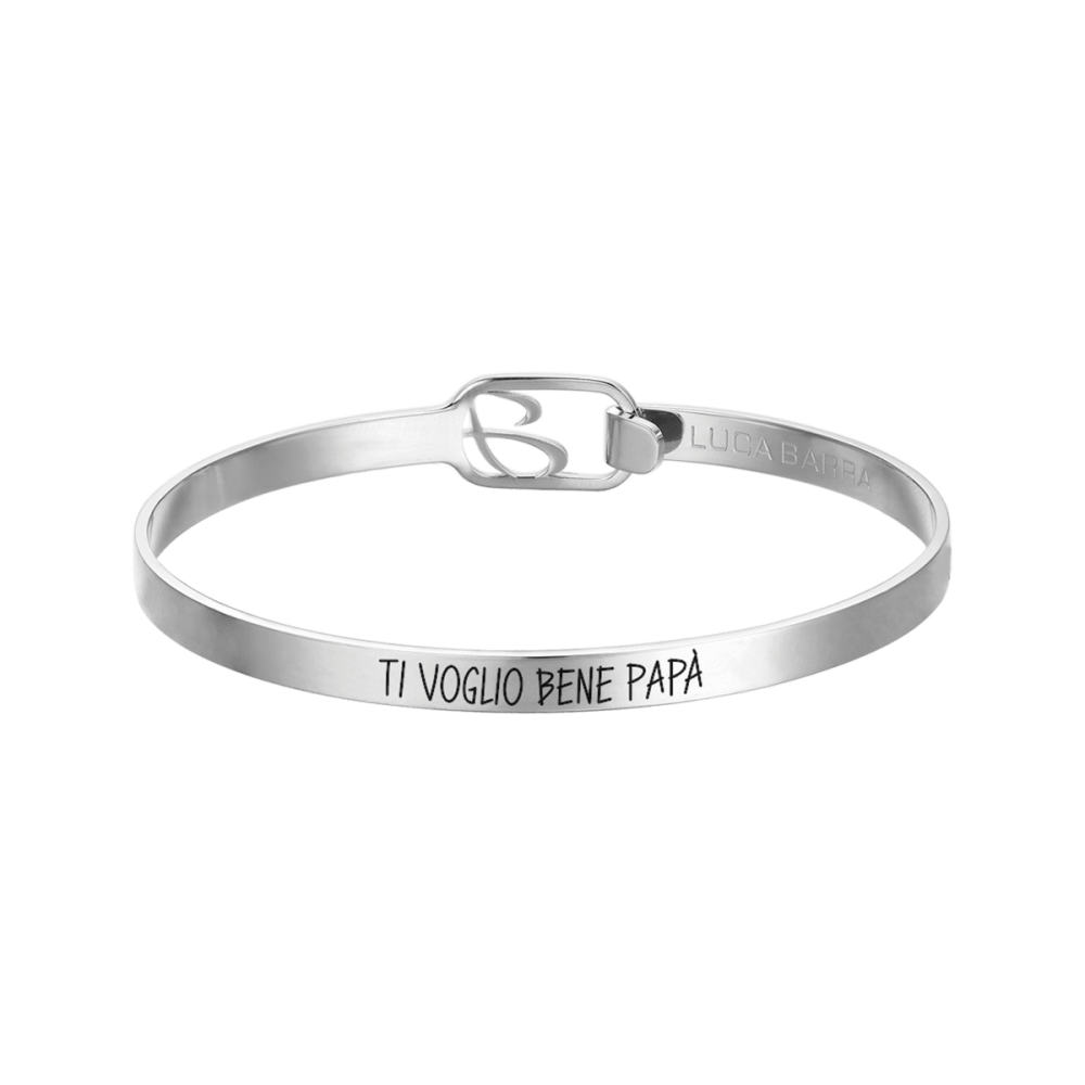 Luca Barra Bracciale Rigido Acciaio 