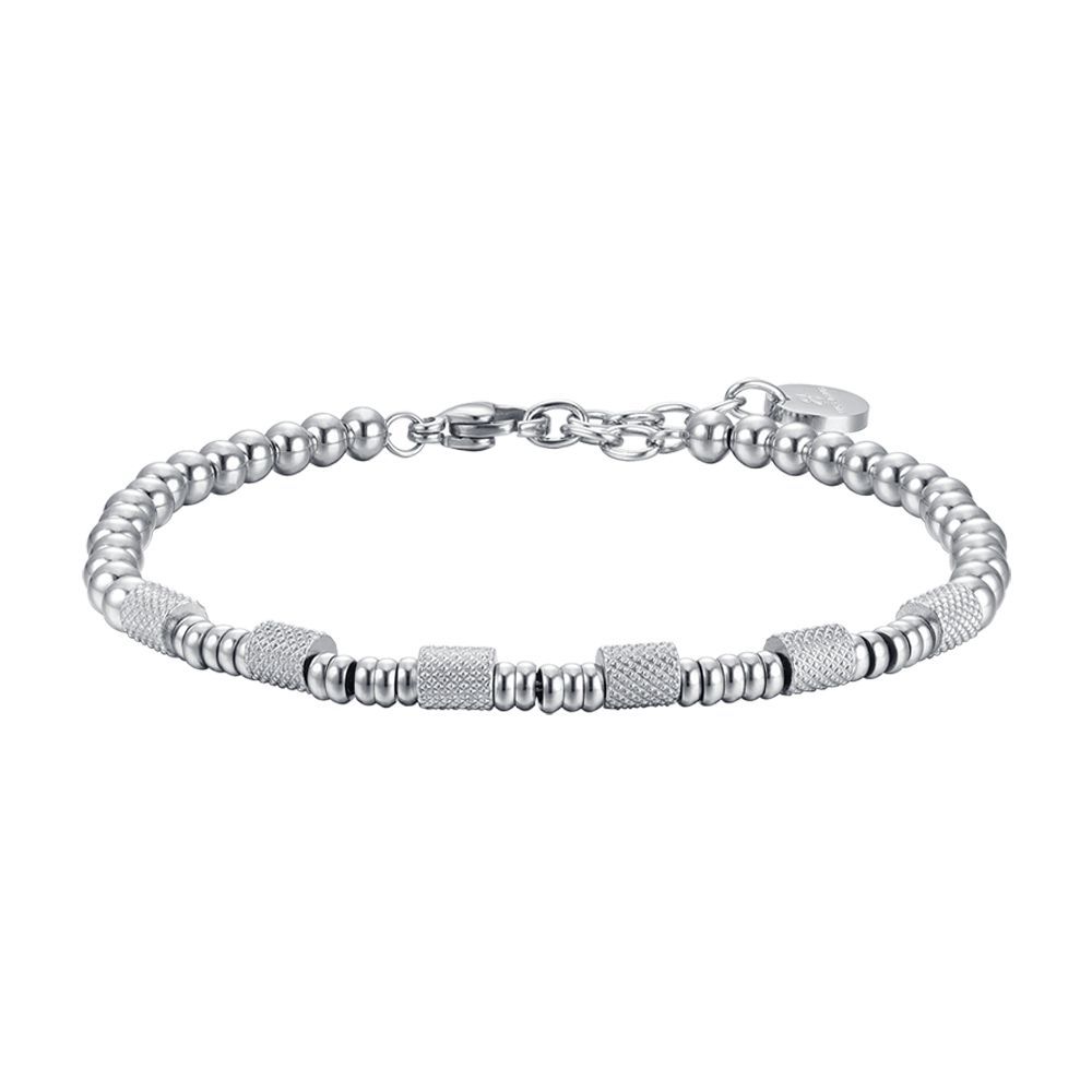 Luca Barra Bracciale Acciaio Elementi Acciaio