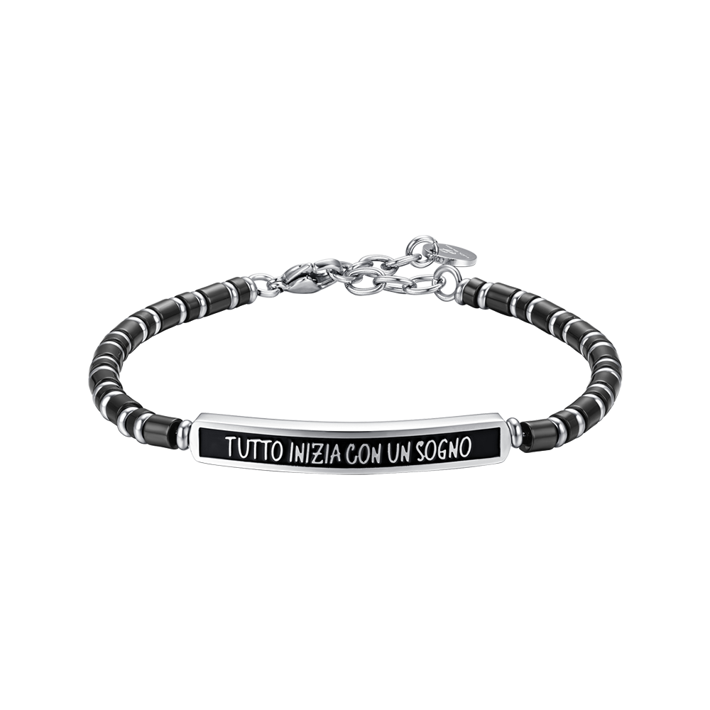 Luca Barra Bracciale Acciaio 