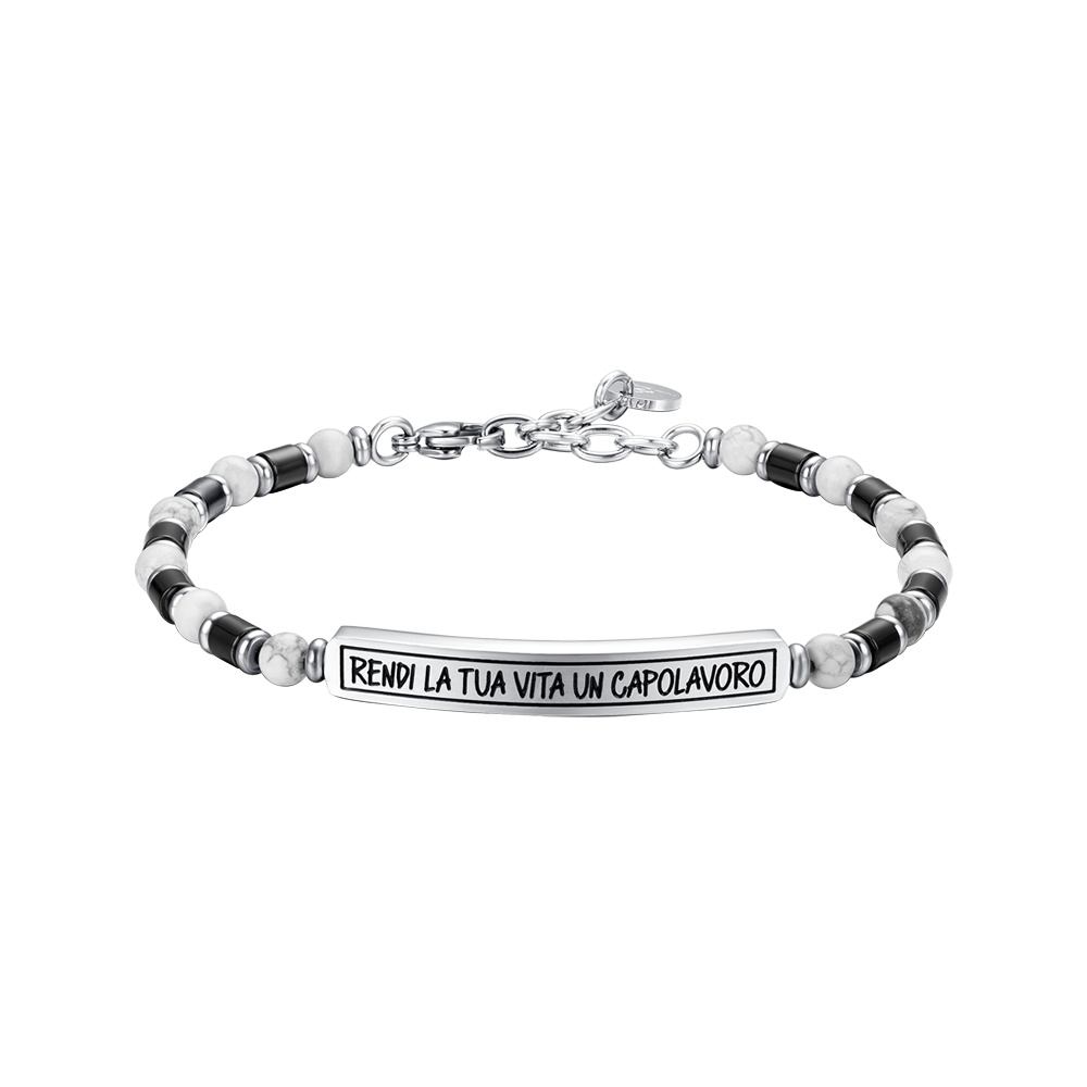 Luca Barra Bracciale Acciaio 