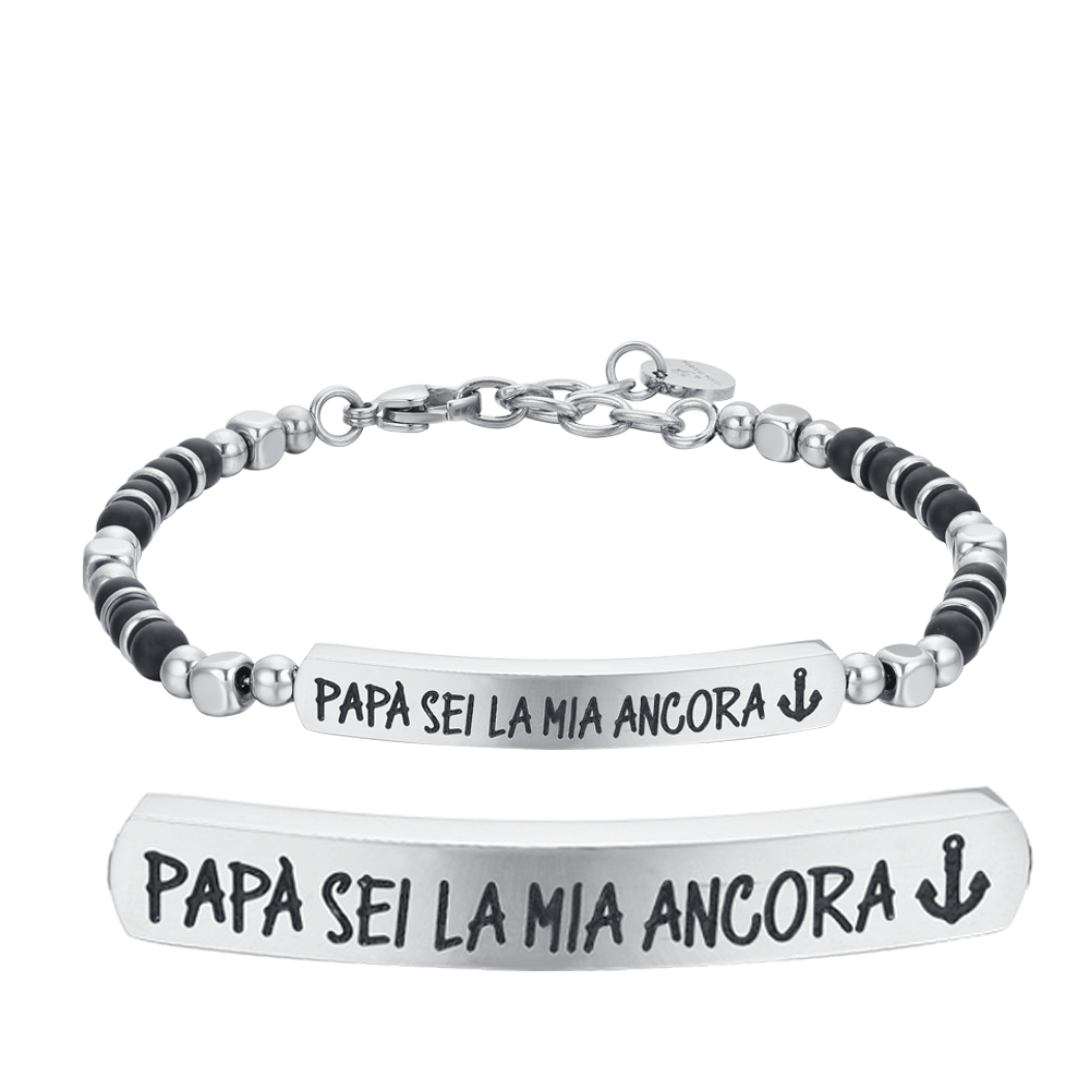 Luca Barra Bracciale Acciaio 