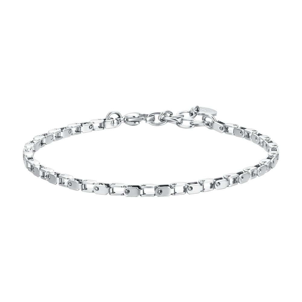 Luca Barra Bracciale Acciaio Elementi Concatenati
