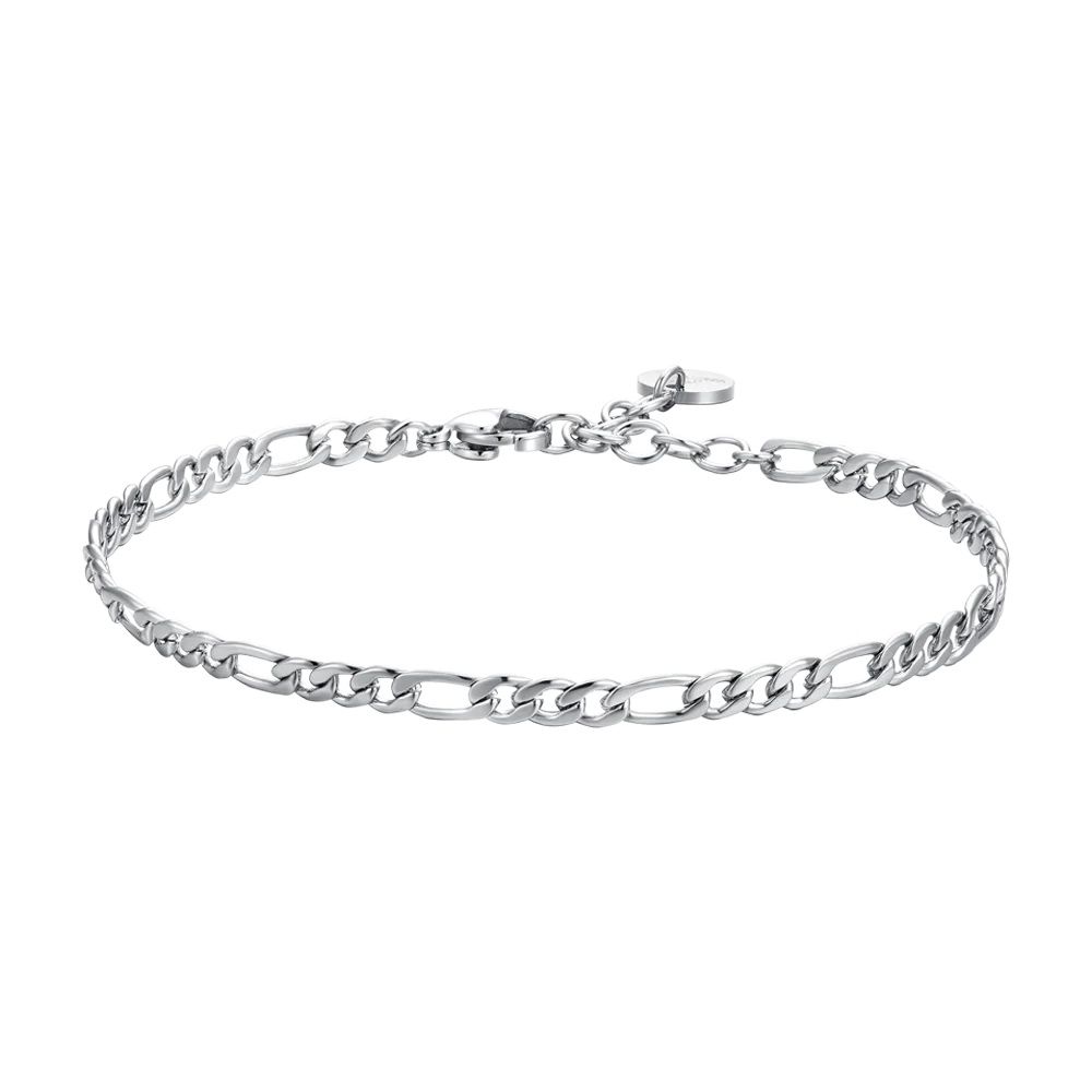 Luca Barra Bracciale Acciaio Maglia 3+1