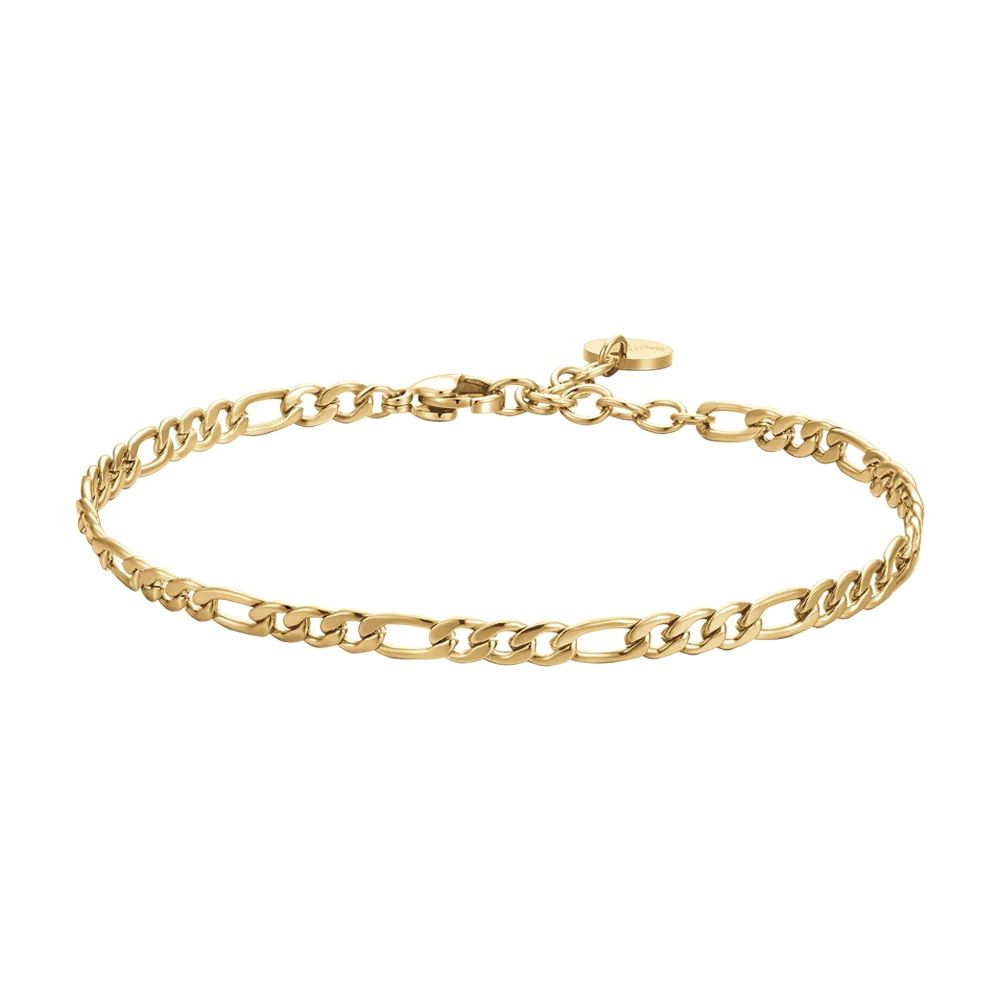 Luca Barra Bracciale Acciaio Dorato Maglia 3+1