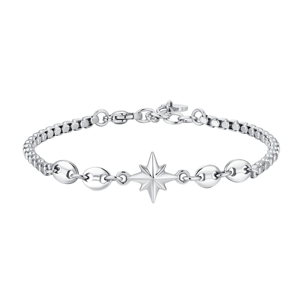 Luca Barra Bracciale Acciaio Rosa dei Venti