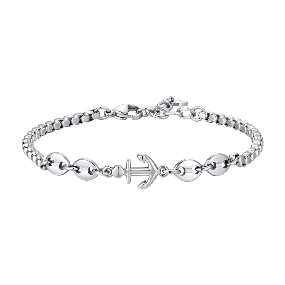Luca Barra Bracciale Acciaio e Ancora