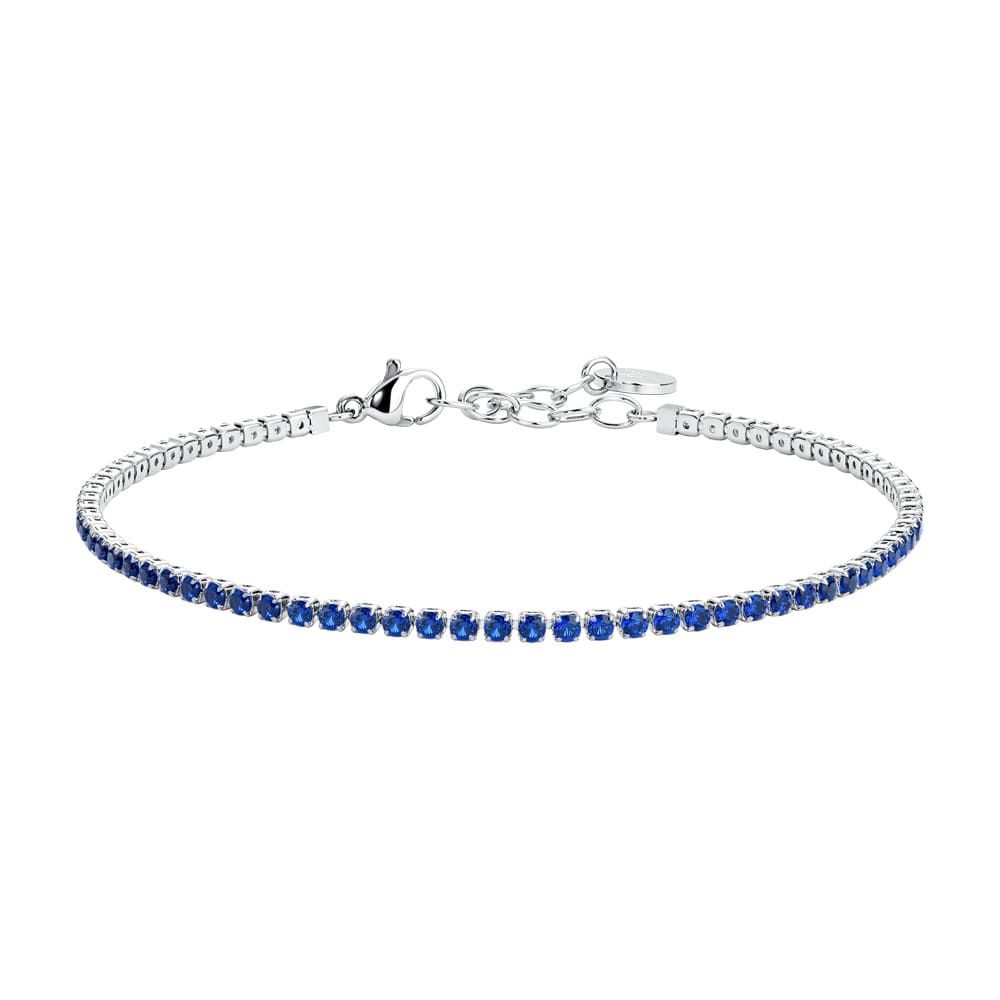 Luca Barra Tennis Acciaio Zirconi Blu