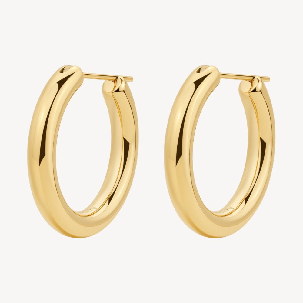 Brosway Orecchini Cerchi Acciaio Gold 40 mm Aura