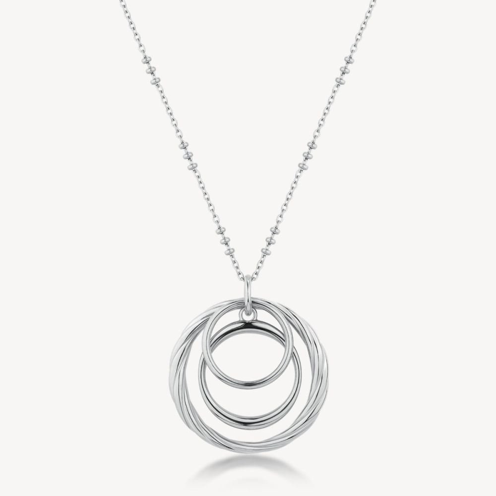 Brosway Collana Acciaio 3 Cerchi Pendenti Amy