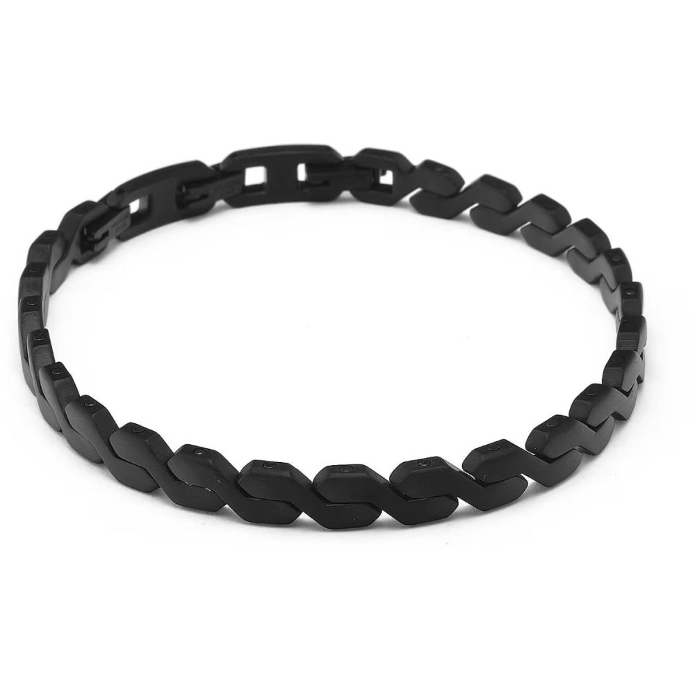 Brosway Bracciale Uomo Acciaio Pvd Nero Braid